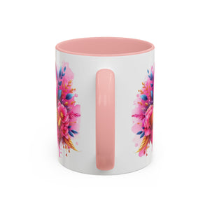 Inspirational Warrior Coffee Mug - Floral Design, Encouragement Gift, Cancer Awareness, Motivational Cup, Supportive Drinkware