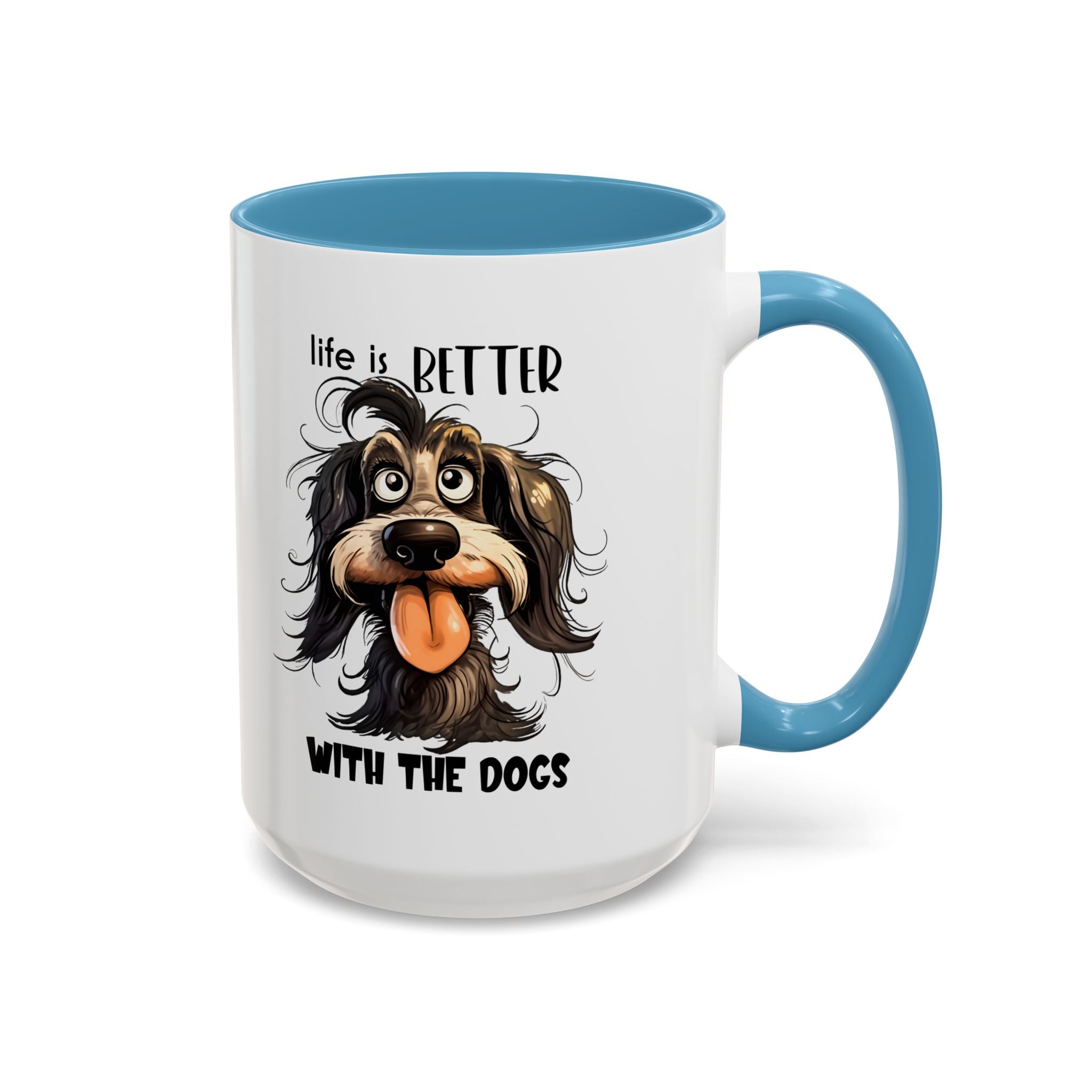 Life is Better with Dogs Coffee Mug - Cute Dog Lover Gift, Animal Themed Mug, Pet Owner Present, Fun Coffee Cup, Gift for Him/Her