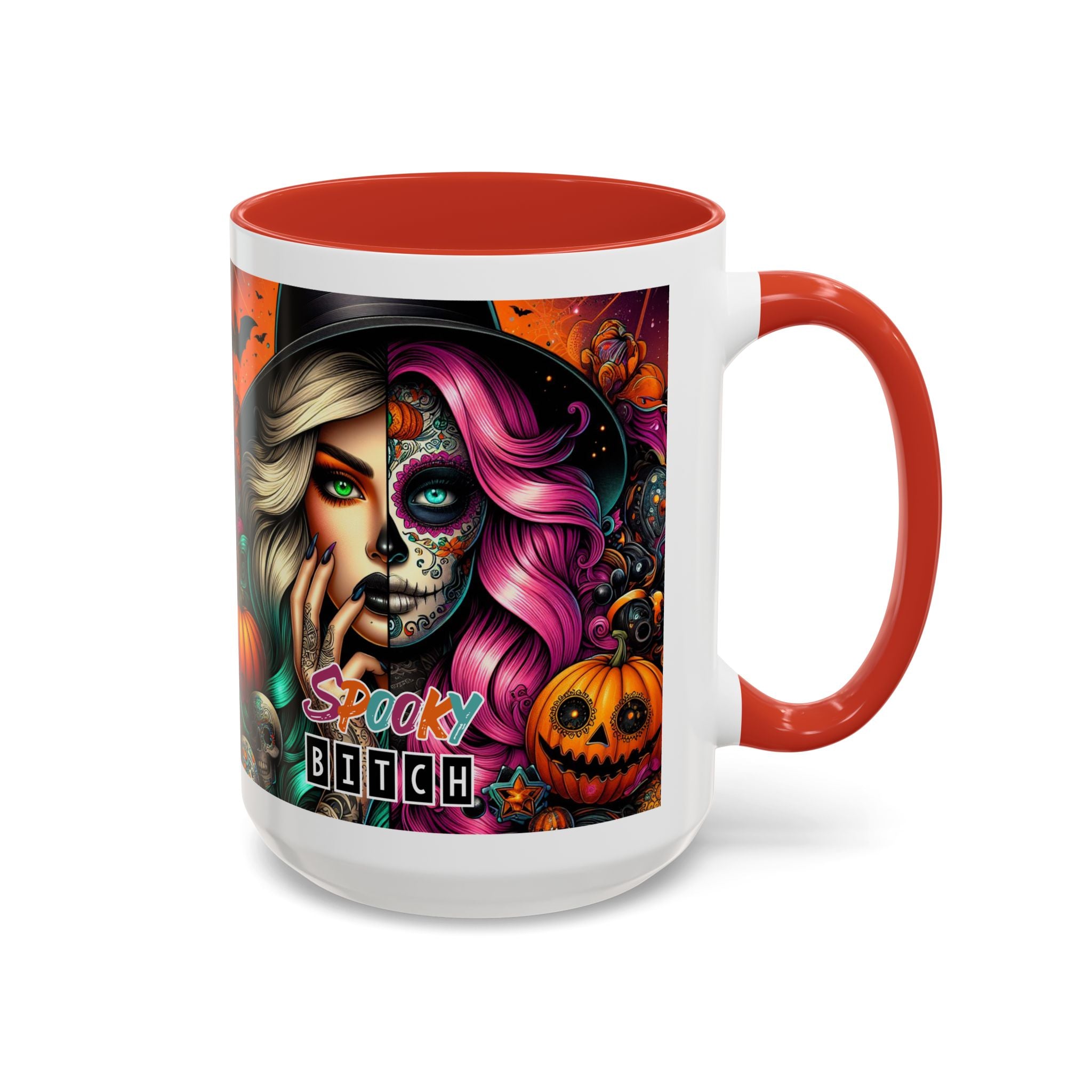 Spooky Bitch Halloween Coffee Mug - 11oz & 15oz | Witchy Vibes for Gifting, Halloween Decor, Fun Coffee Lover Gift, Spooky Season Must-Have