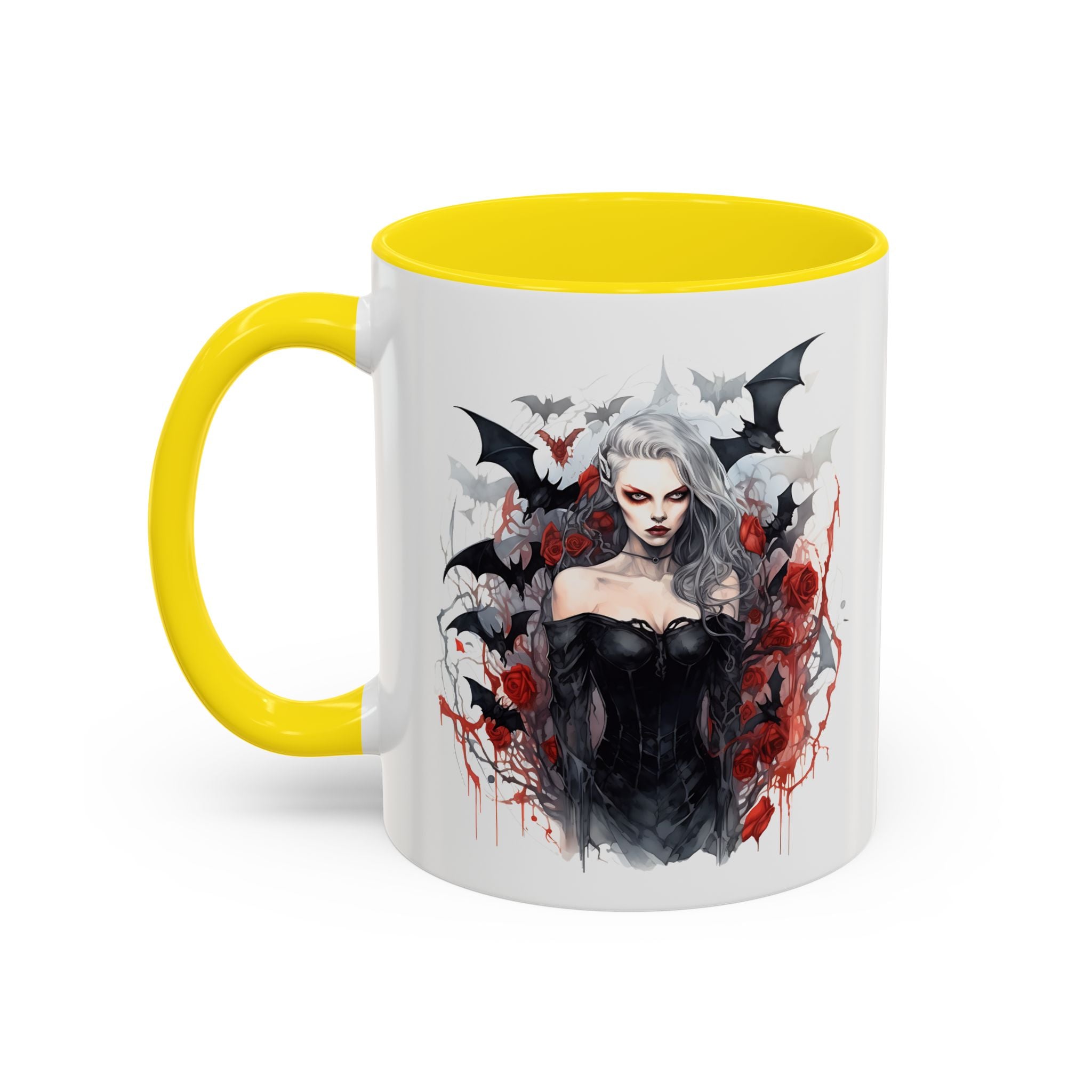 Gothic Coffee Mug, Dark Aesthetic Cup, Halloween Drinkware, Vampire Themed Gift, Horror Mug, Witchy Kitchen Decor