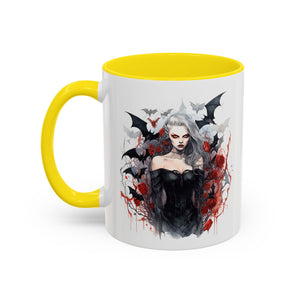 Gothic Coffee Mug, Dark Aesthetic Cup, Halloween Drinkware, Vampire Themed Gift, Horror Mug, Witchy Kitchen Decor