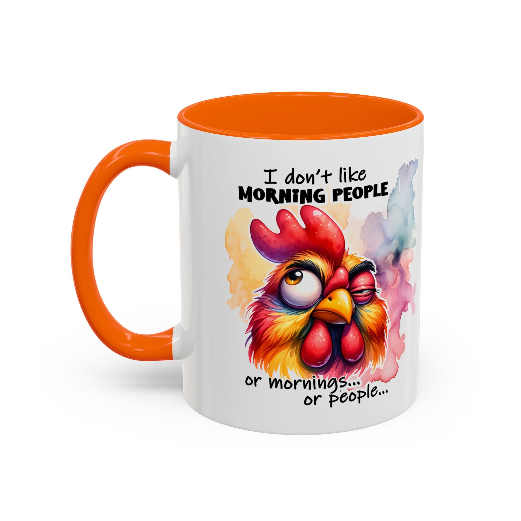 Funny Morning Coffee Mug, Rooster Mug, Gift for Coffee Lovers, Morning People, Humor Mug for Friends