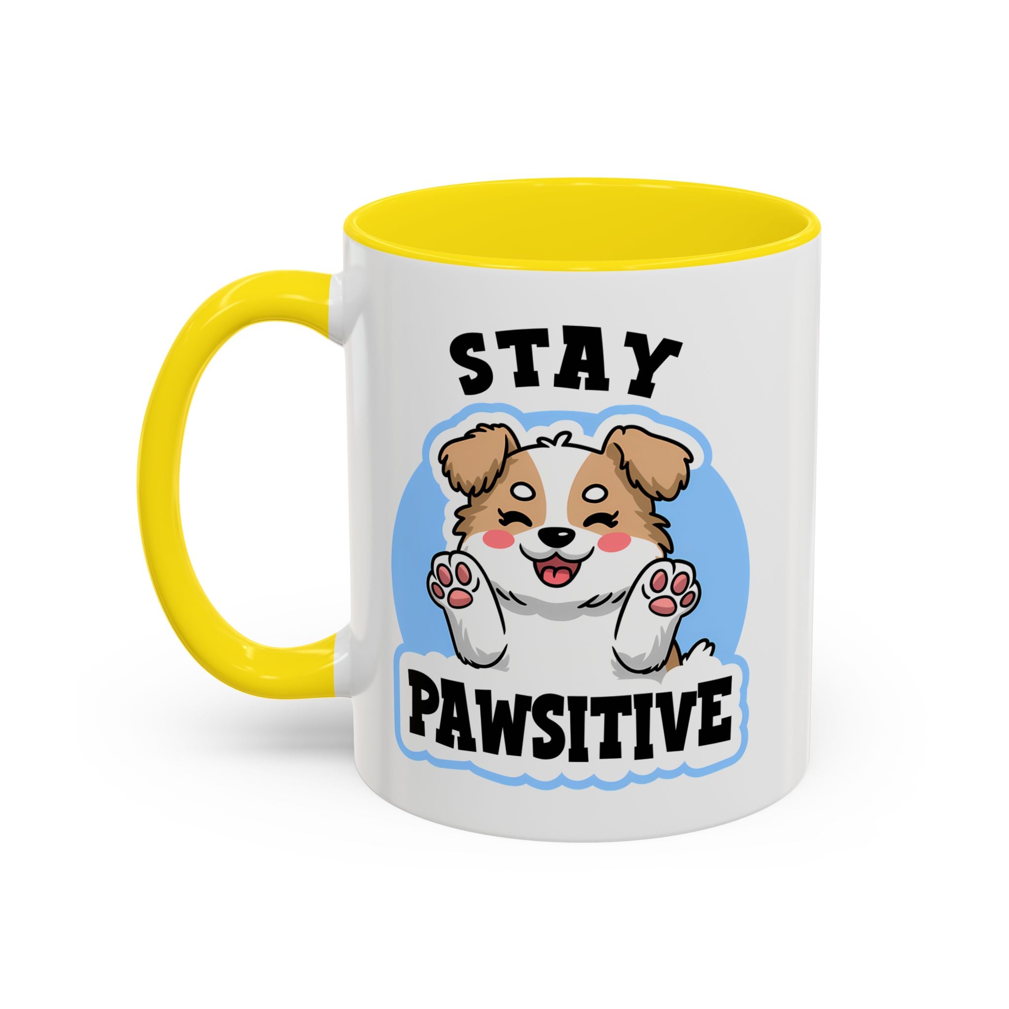 Cute Stay Pawsitive Coffee Mug - Perfect Gift for Dog Lovers mental health