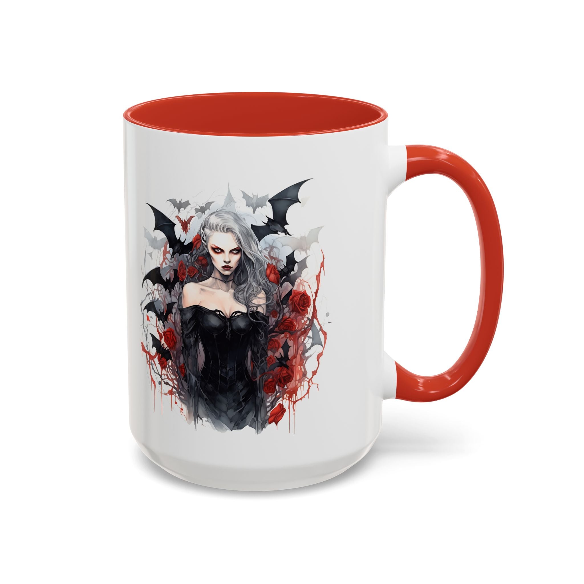 Gothic Coffee Mug, Dark Aesthetic Cup, Halloween Drinkware, Vampire Themed Gift, Horror Mug, Witchy Kitchen Decor