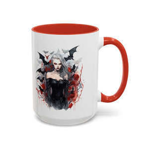 Gothic Coffee Mug, Dark Aesthetic Cup, Halloween Drinkware, Vampire Themed Gift, Horror Mug, Witchy Kitchen Decor