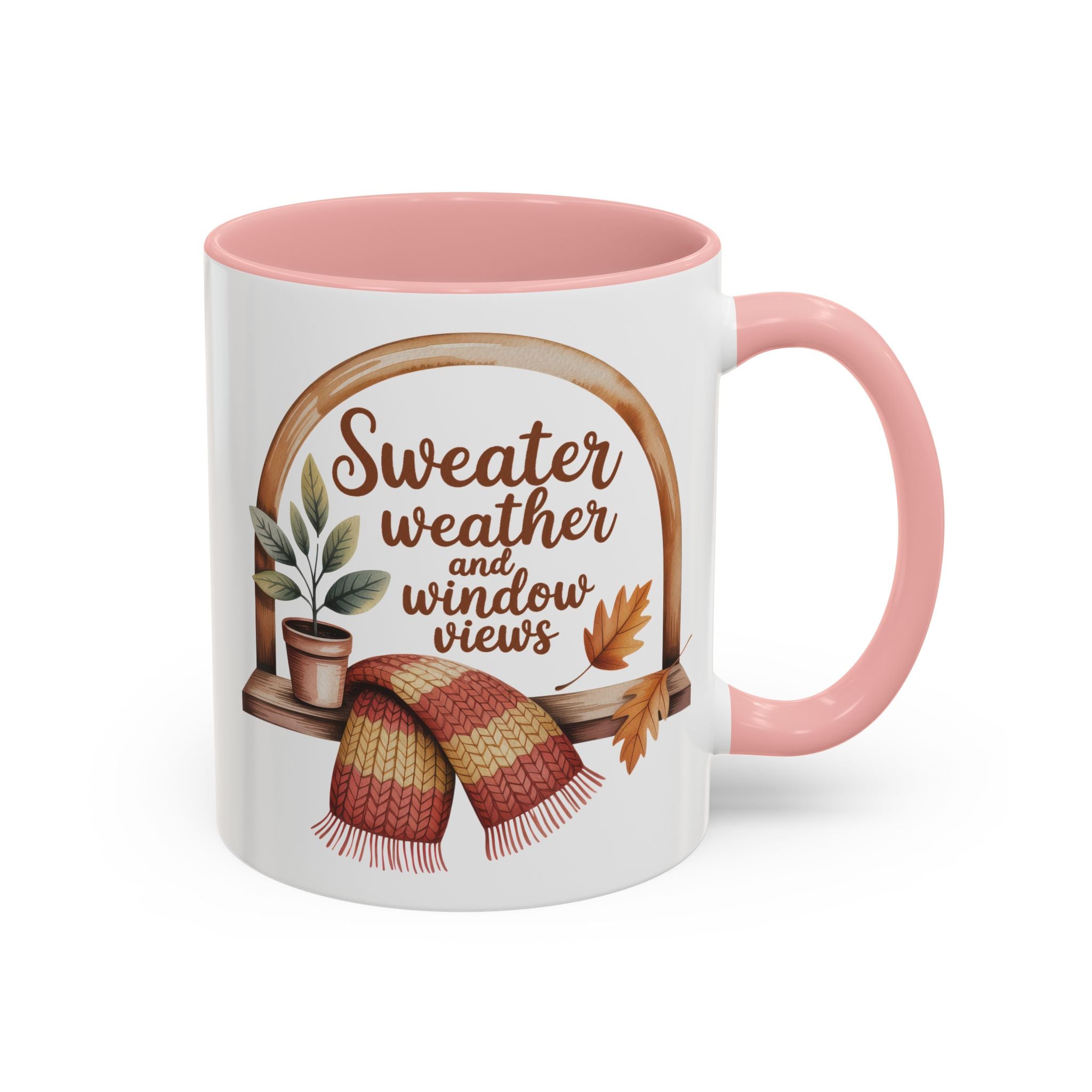 Sweater Weather Coffee Mug - Cozy Autumn Vibes fall season vibe winter gateway