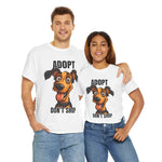 Funny Dog Adoption Tee, Unisex Tee, Pet Lover Gift, Animal Rescue Shirt, Dog Lover Apparel, Adopt Don't Shop Tee