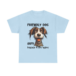 Friendly Dog Unisex Tee - Perfect for Pet Lovers, Gifts for Dog Owners, Casual Wear, Birthday Gifts, Dog-Themed Apparel