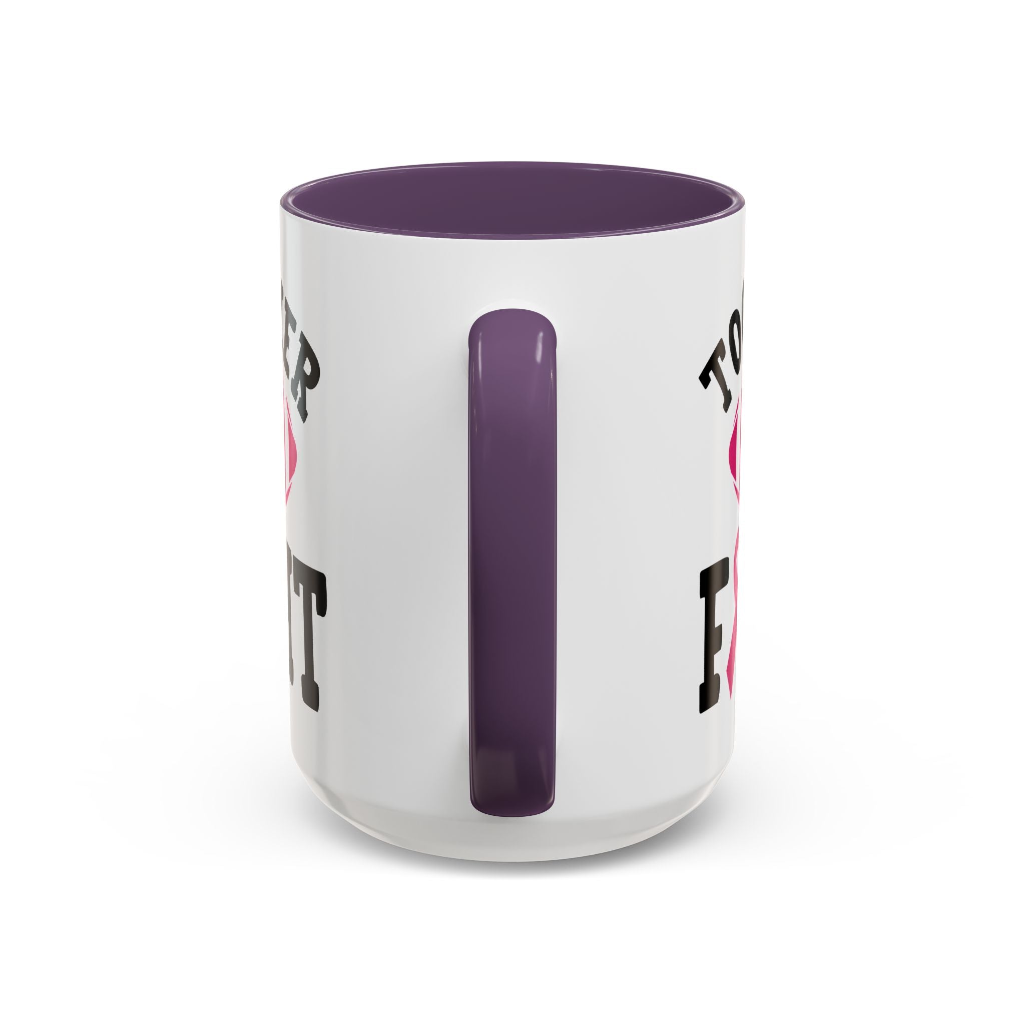 Together We Fight Pink Ribbon Coffee Mug, Support Breast Cancer Awareness, Gift for Survivors, Football Lovers, Empowerment