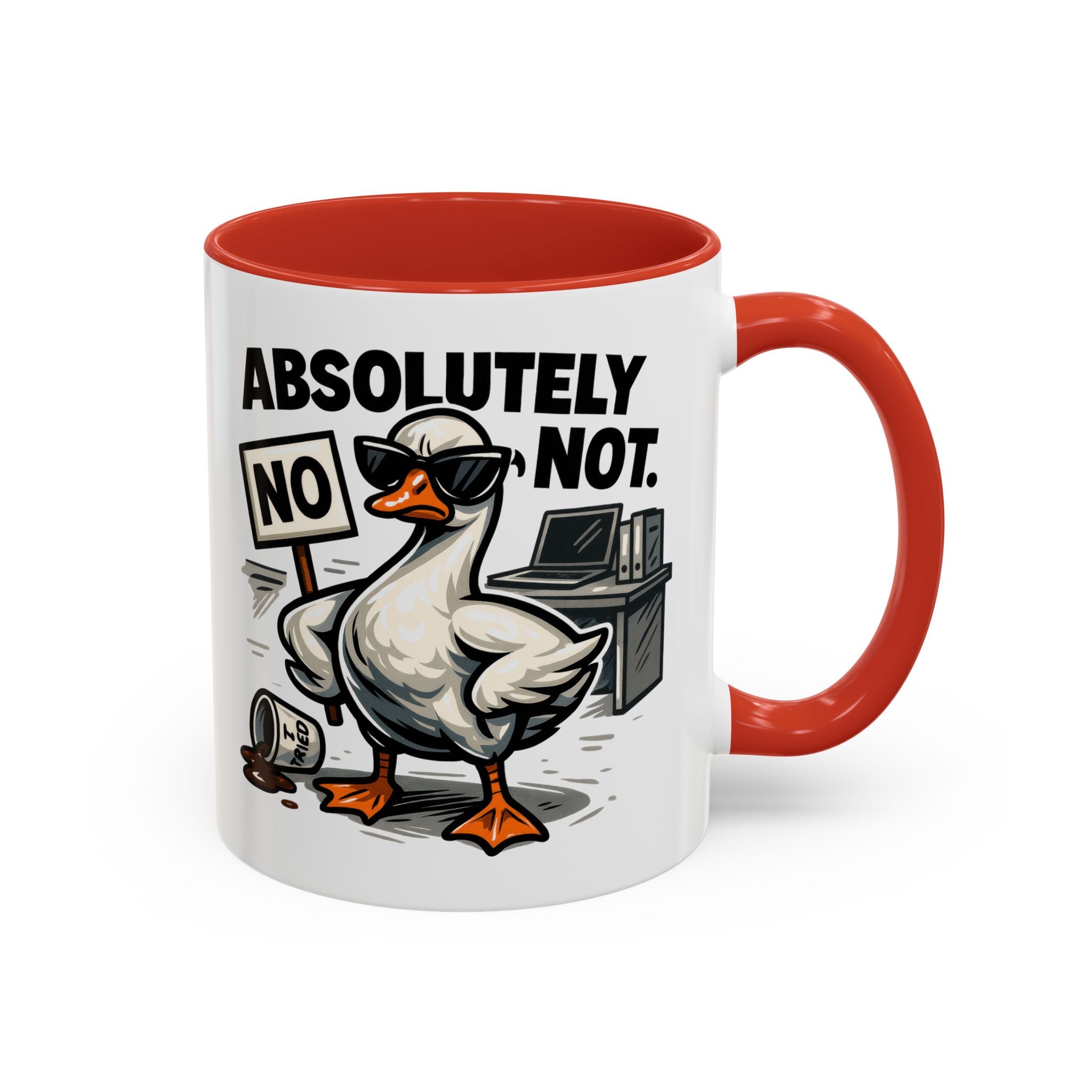 Sassy Coffee Mug, Humorous Gift for Geese Lovers, Fun Office Desk Decor, Funny Animal Cup, Quirky Kitchenware
