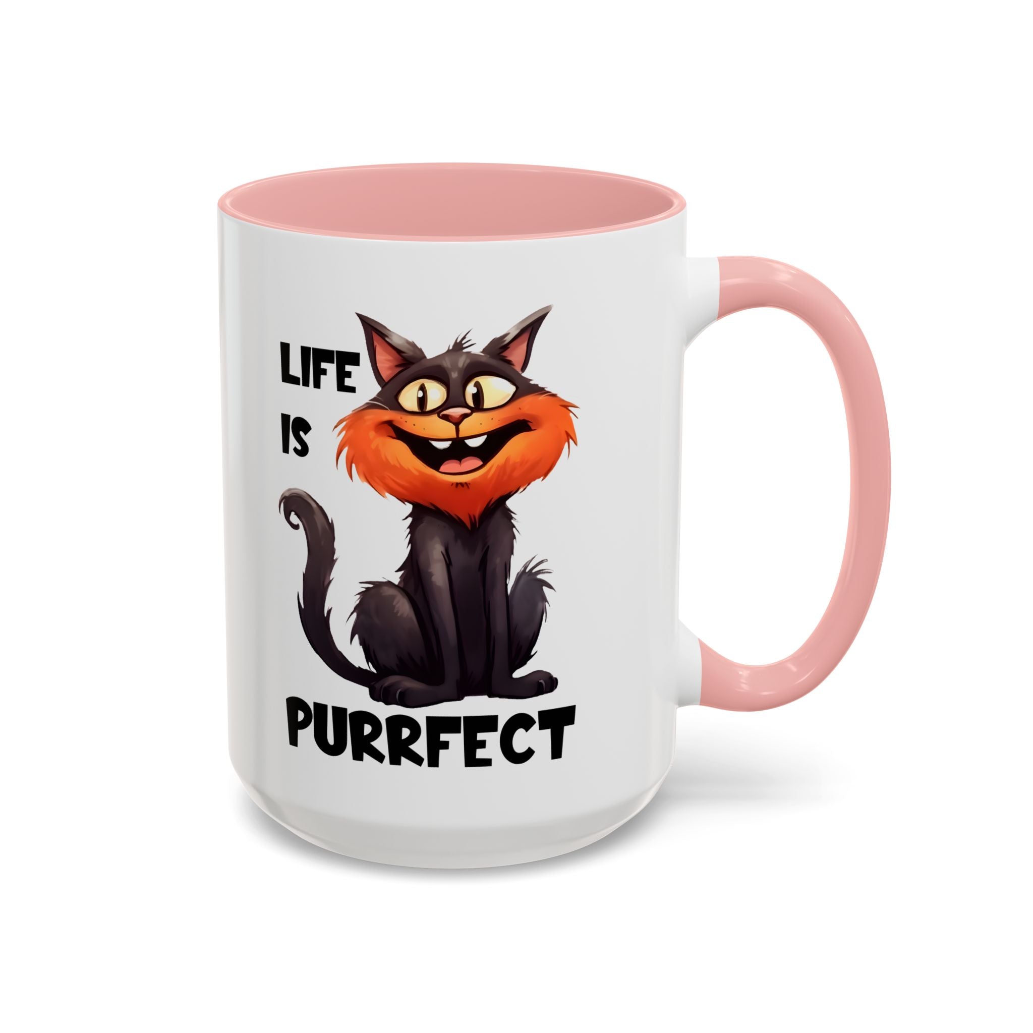 Purrfect Cat Accent Coffee Mug, Cat Lover Gift, Funny Drinkware, Cute Kitchen Accessory, Pet Owner Mug, Unique Gift Idea