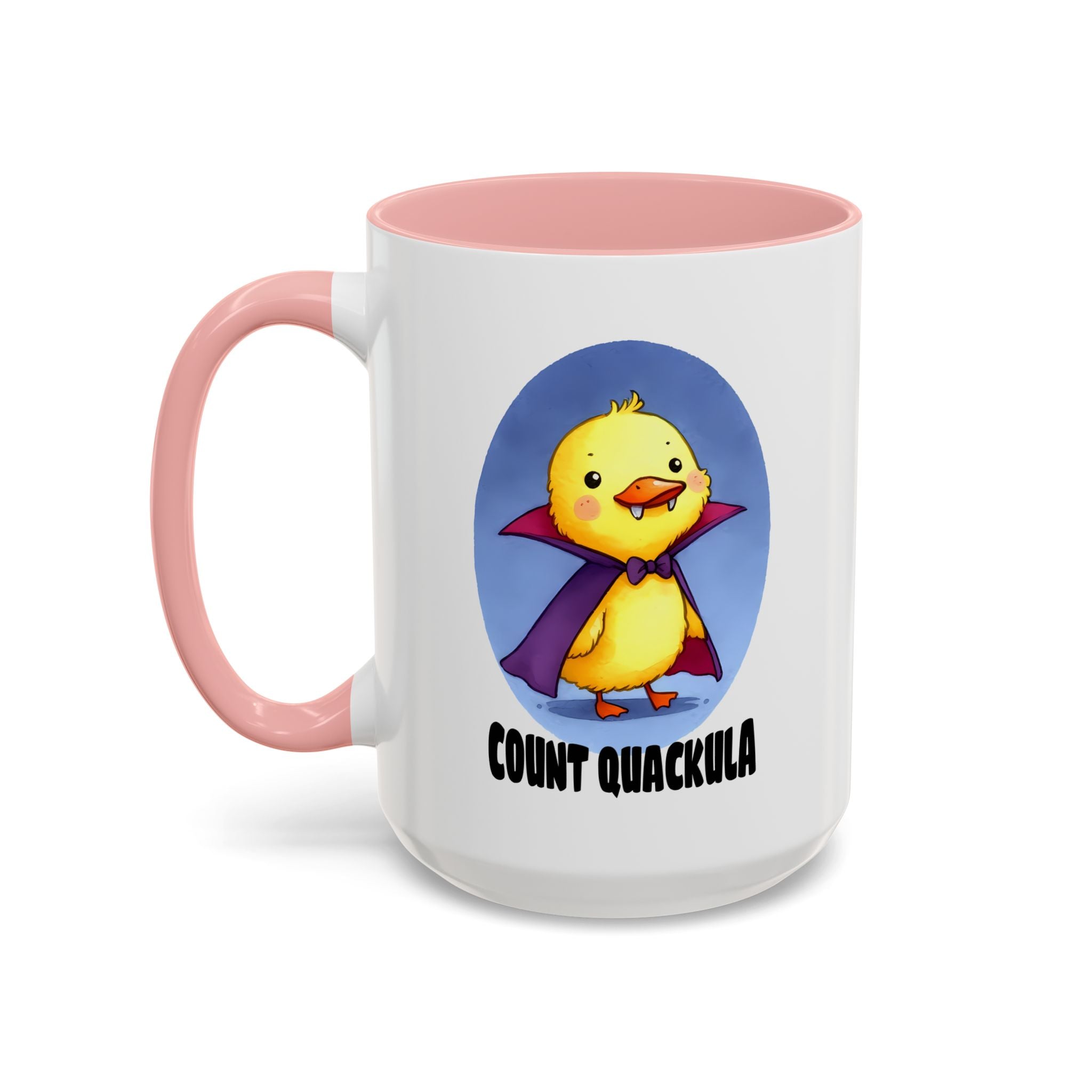 Cute Count Quackula Accent Coffee Mug - Adorable Gift for Coffee Lovers, Halloween Decor, Chick Collectors, Quirky Kitchen
