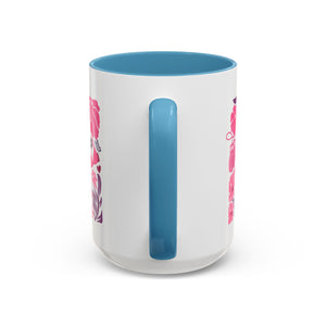 Pink Floral Awareness Coffee Mug, Breast Cancer Awareness Mug, Gift for Her, Supportive Drinkware, Motivational Mug