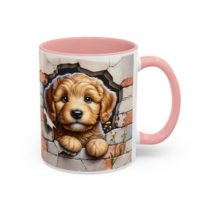 Cute Dog Accent Coffee Mug - Perfect Gift for Pet Lovers, Animal Lovers, Home Decor, Coffee Lovers, Unique Kitchenware