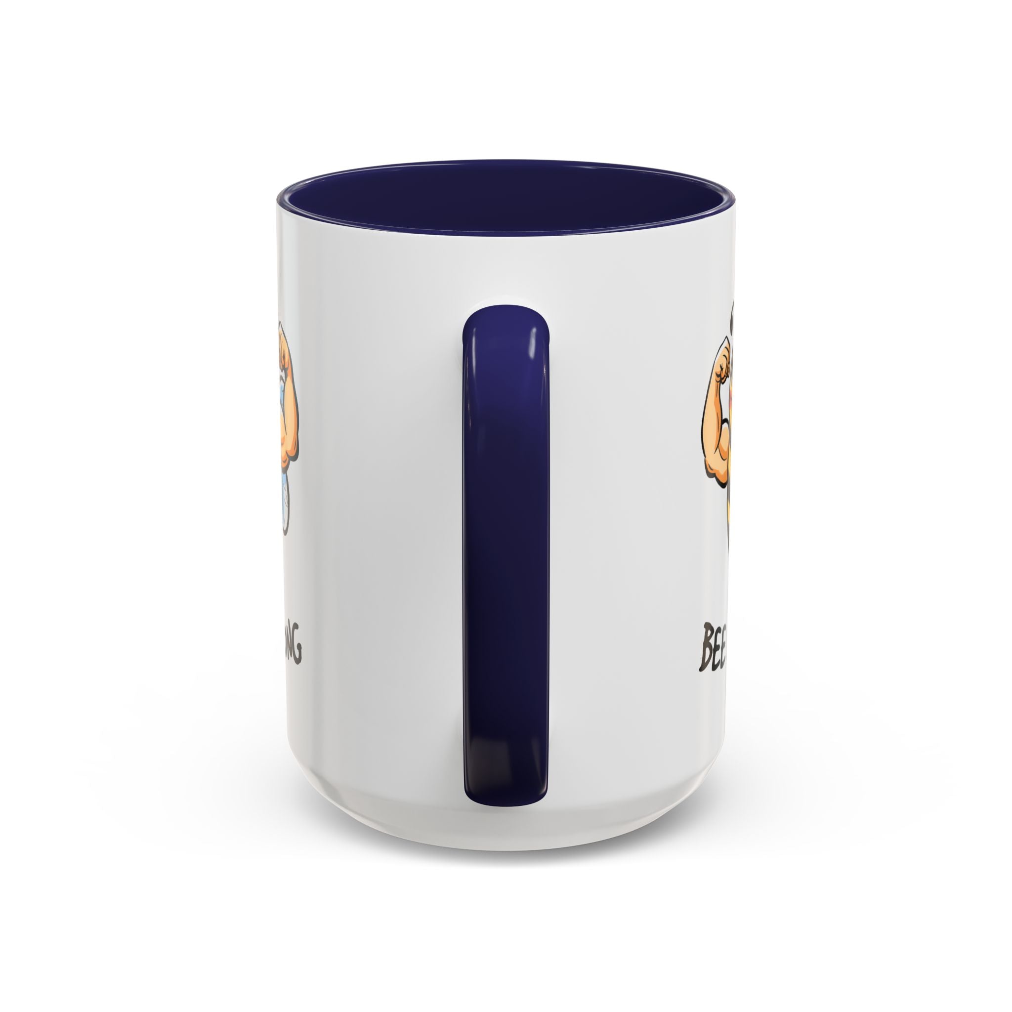 Bee Strong Accent Coffee Mug - Motivational Mug for Strength and mental health