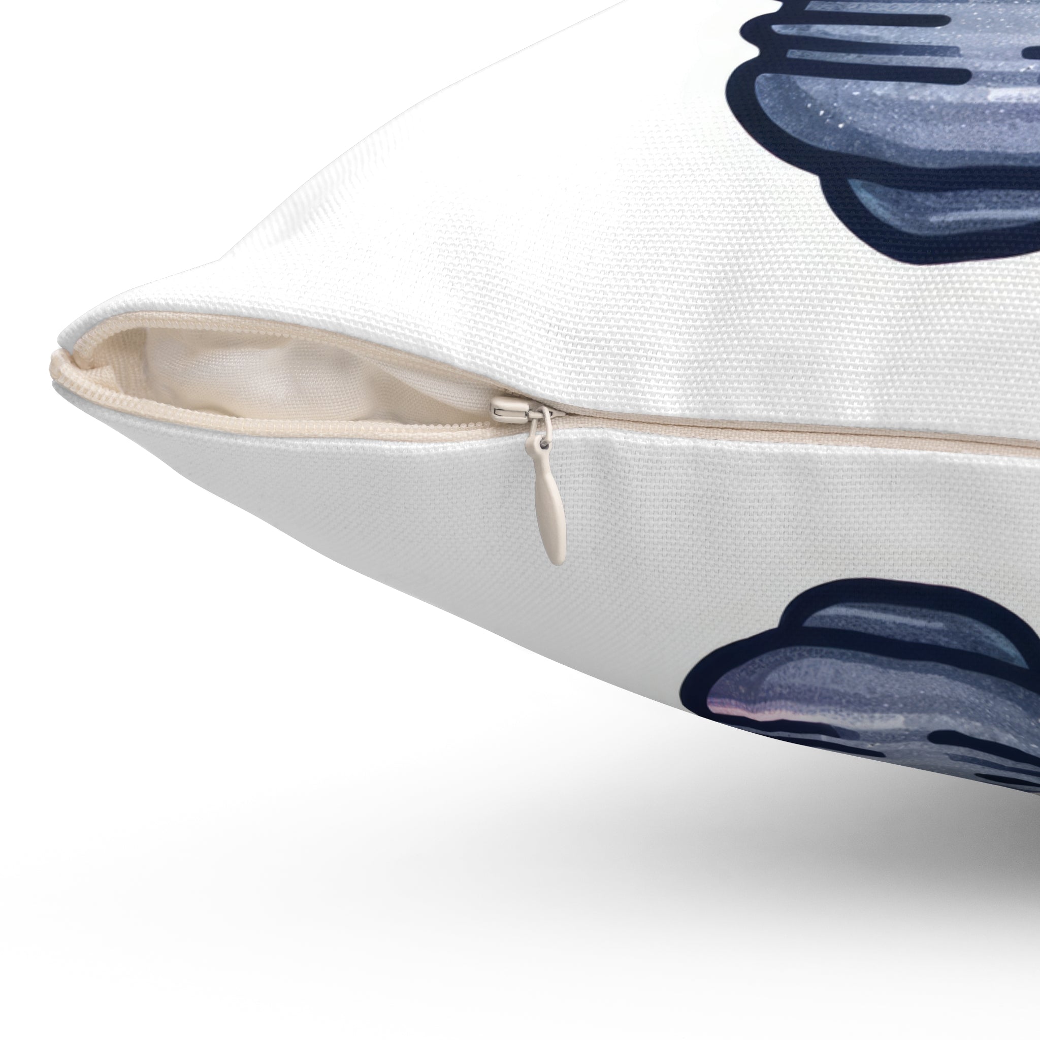 think positive Spun Polyester Square Pillow