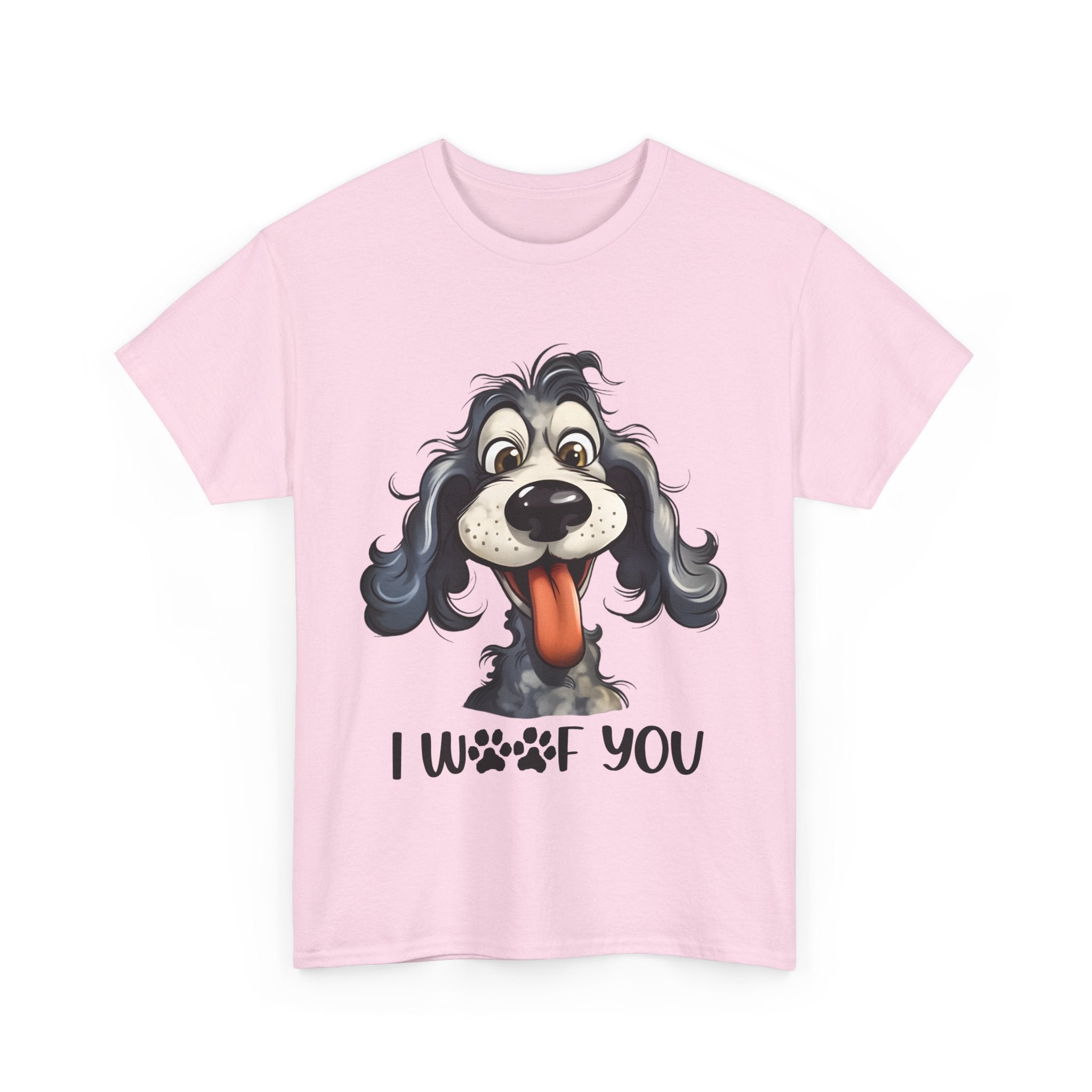 Cute Dog Lover Tee | I WOOF You T-Shirt, Pet Lover Gift, Dog Mom Shirt, Casual Wear, Anniversary Gift