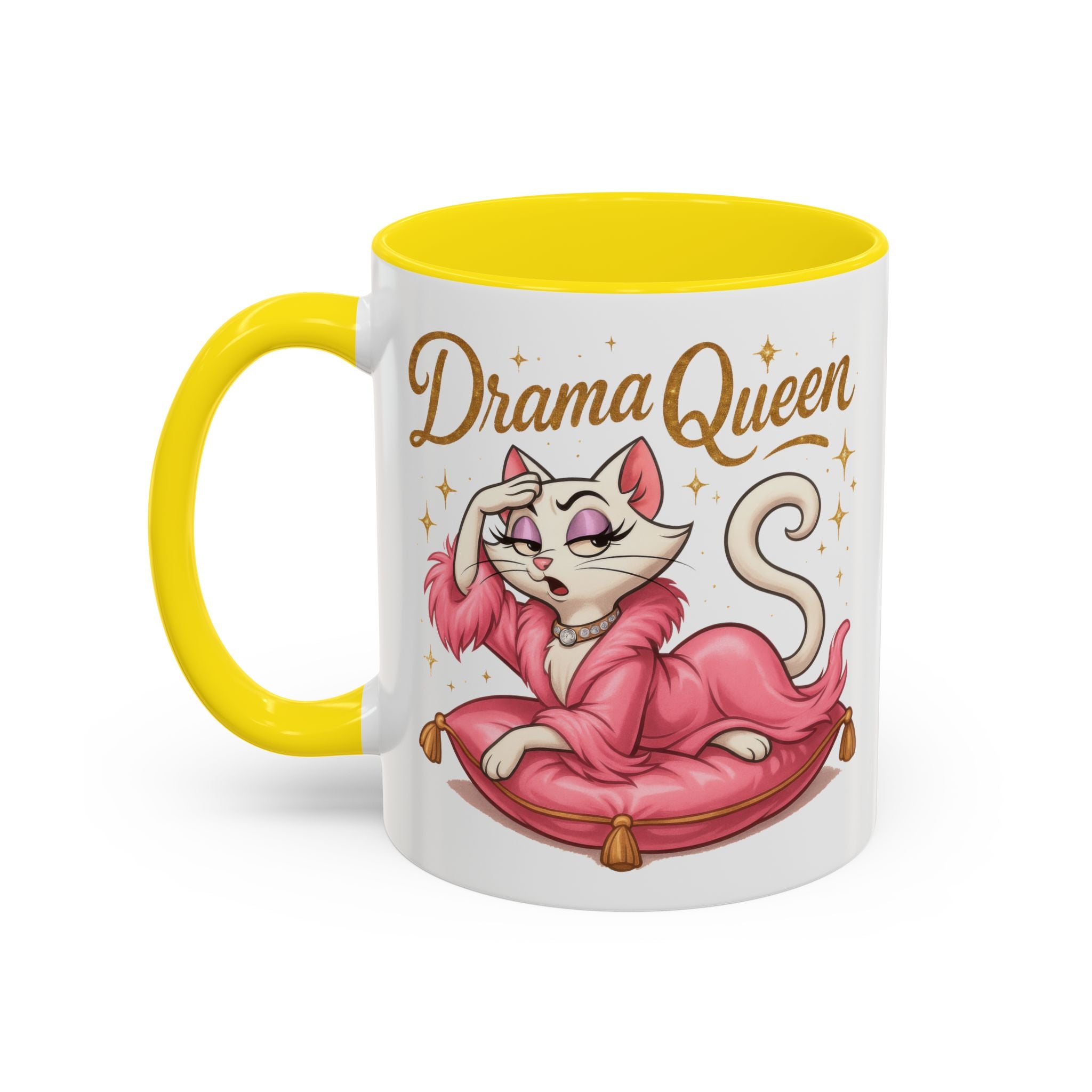 Drama Queen Coffee Mug - Fun Gift for Cat Lovers, Unique Mug for Tea or Coffee, Perfect for Birthdays, Mother's Day & Housewarming