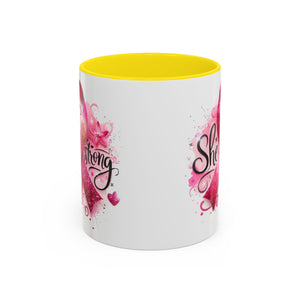 Empowering Pink Ribbon Coffee Mug - Gift for Survivors, Breast Cancer Awareness, Motivational Mug, Inspirational Drinkware, Self-Care Gift