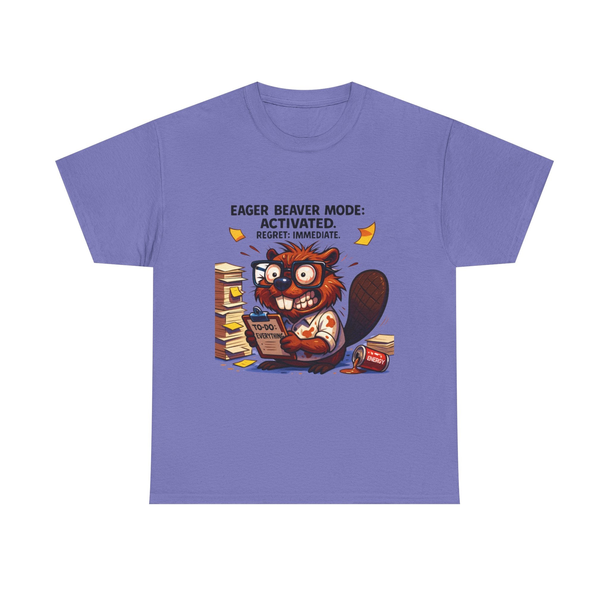 Eager Beaver Unisex Tee: Fun Gift for Book Lovers, Cozy Casual Wear, Quirky Graphic Tee, Perfect for Reading Festivals, Birthday Gift