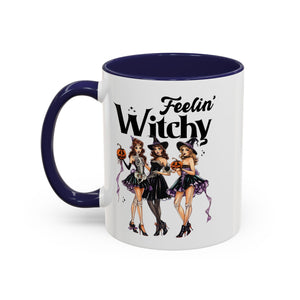 Witchy Accent Coffee Mug - Spooky Halloween Mug, Witchy Decor, Gift for Her, Fall Coffee Cup, Party Mug