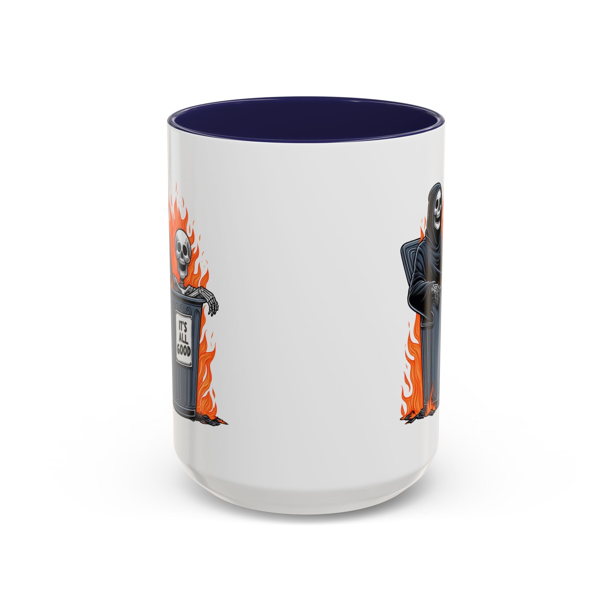 Funny Grim Reaper Coffee Mug - Perfect for Halloween, Gift for Friends, Quirky Kitchen Decor, Novelty Drinkware
