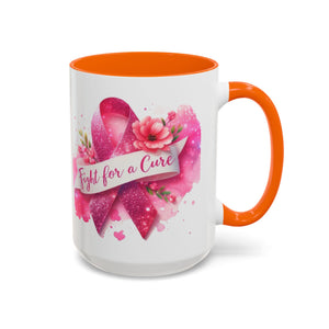 Inspirational Breast Cancer Awareness Coffee Mug - Fight for a Cure, Support Cancer Survivors, Gifts for Her, Pink Ribbon Design, [...]