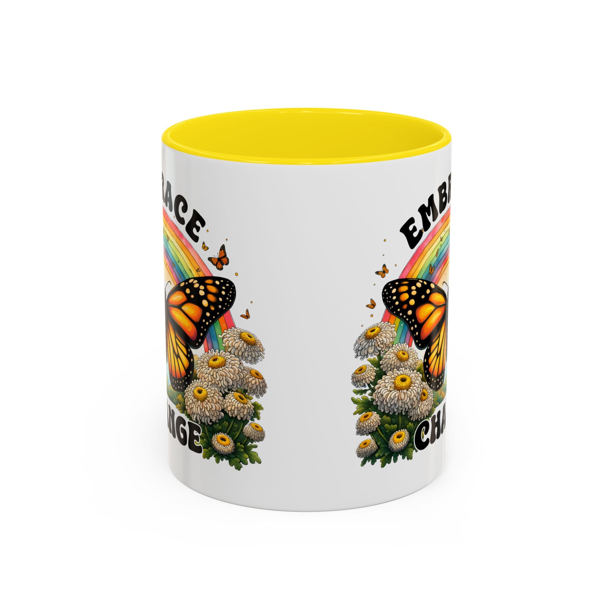Embrace Change Butterfly Coffee Mug – Inspirational Gift for Nature Lovers