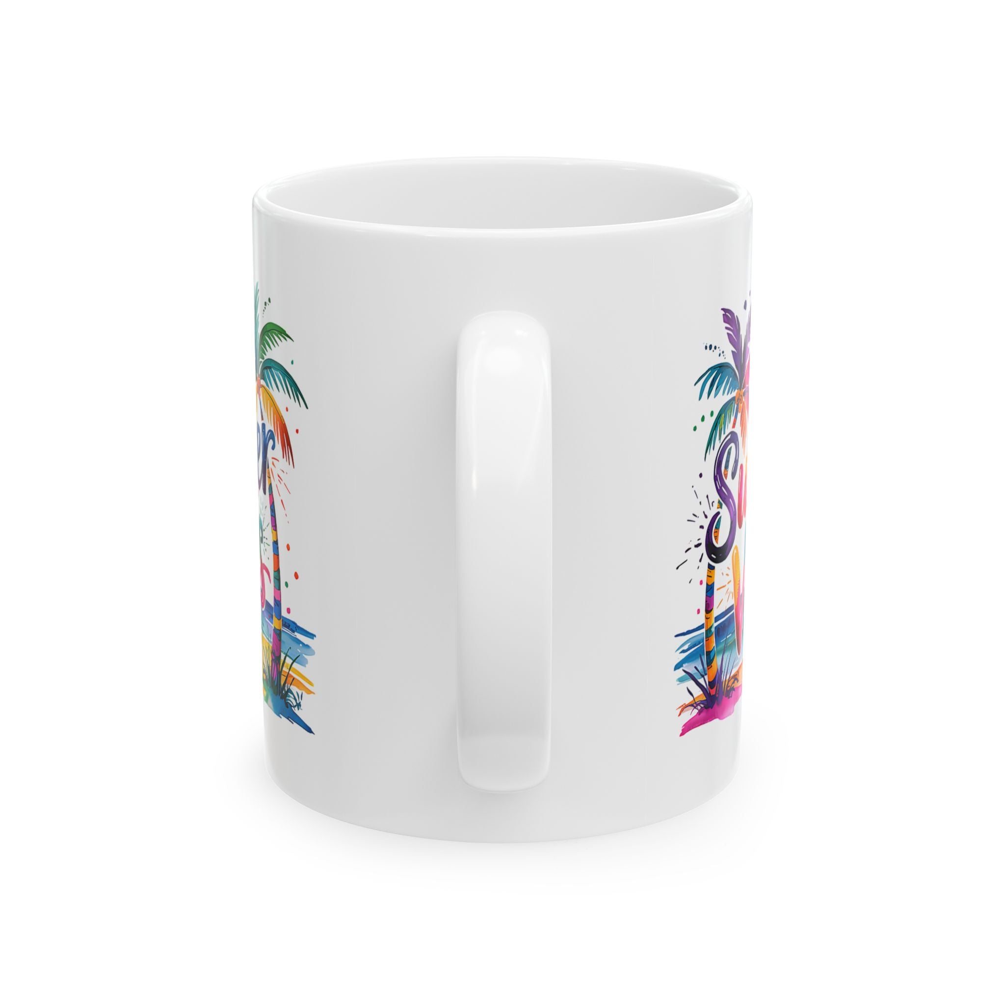 coffee Mug - Summer Vacation Vibes Ceramic Mug (11oz, 15oz)