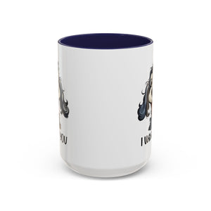Dog Lover's Accent Coffee Mug - I Woof You, Pet Gift, Animal Lover Cup, Dog Mom Mug, Cute Dog Design, Fun Coffee Cup