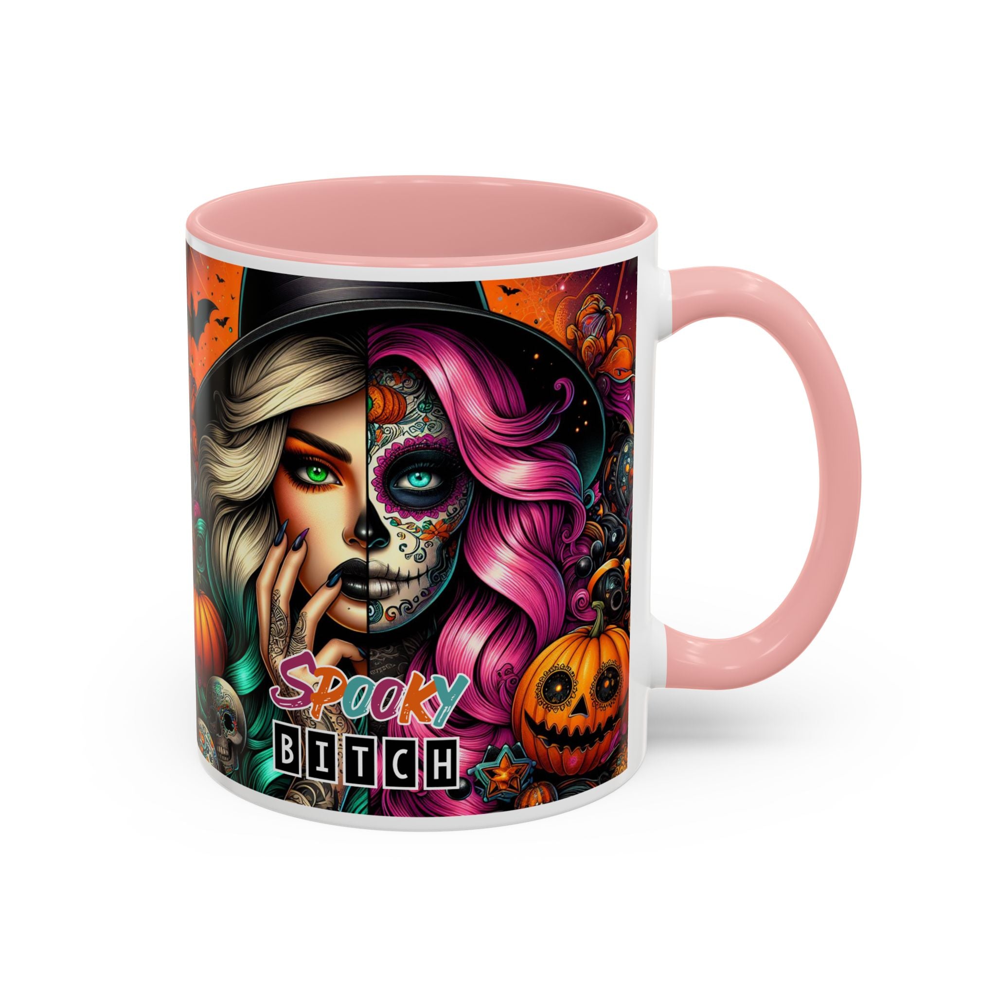Spooky Bitch Halloween Coffee Mug - 11oz & 15oz | Witchy Vibes for Gifting, Halloween Decor, Fun Coffee Lover Gift, Spooky Season Must-Have