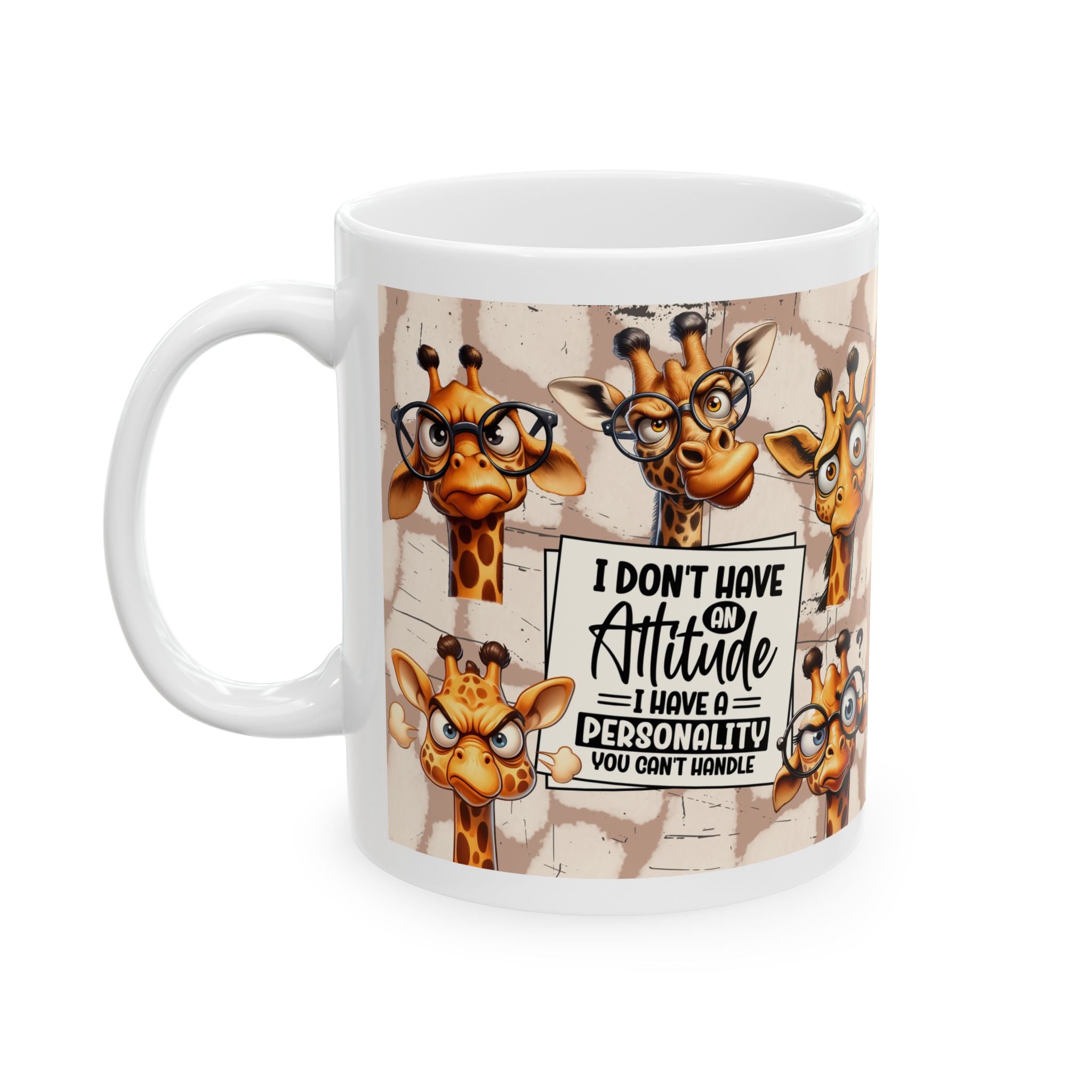 attitude sarcasm Giraffe coffee Mug - Perfect for Coffee Lovers, Gift for Animal Lovers, Fun Office Decor, Unique Birthday Present