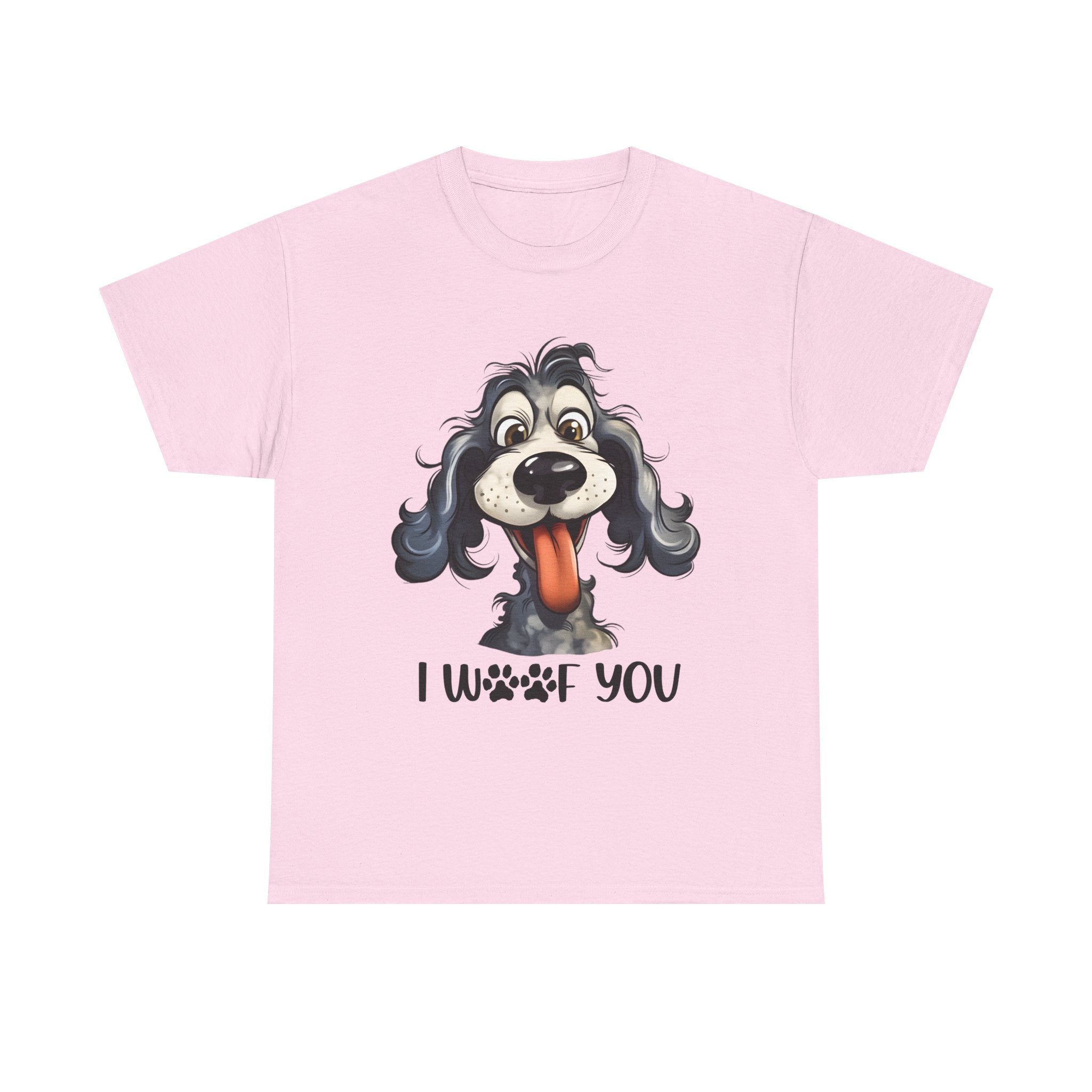 Cute Dog Lover Tee | I WOOF You T-Shirt, Pet Lover Gift, Dog Mom Shirt, Casual Wear, Anniversary Gift