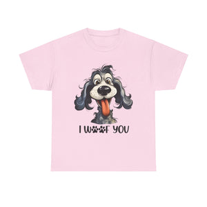 Cute Dog Lover Tee | I WOOF You T-Shirt, Pet Lover Gift, Dog Mom Shirt, Casual Wear, Anniversary Gift