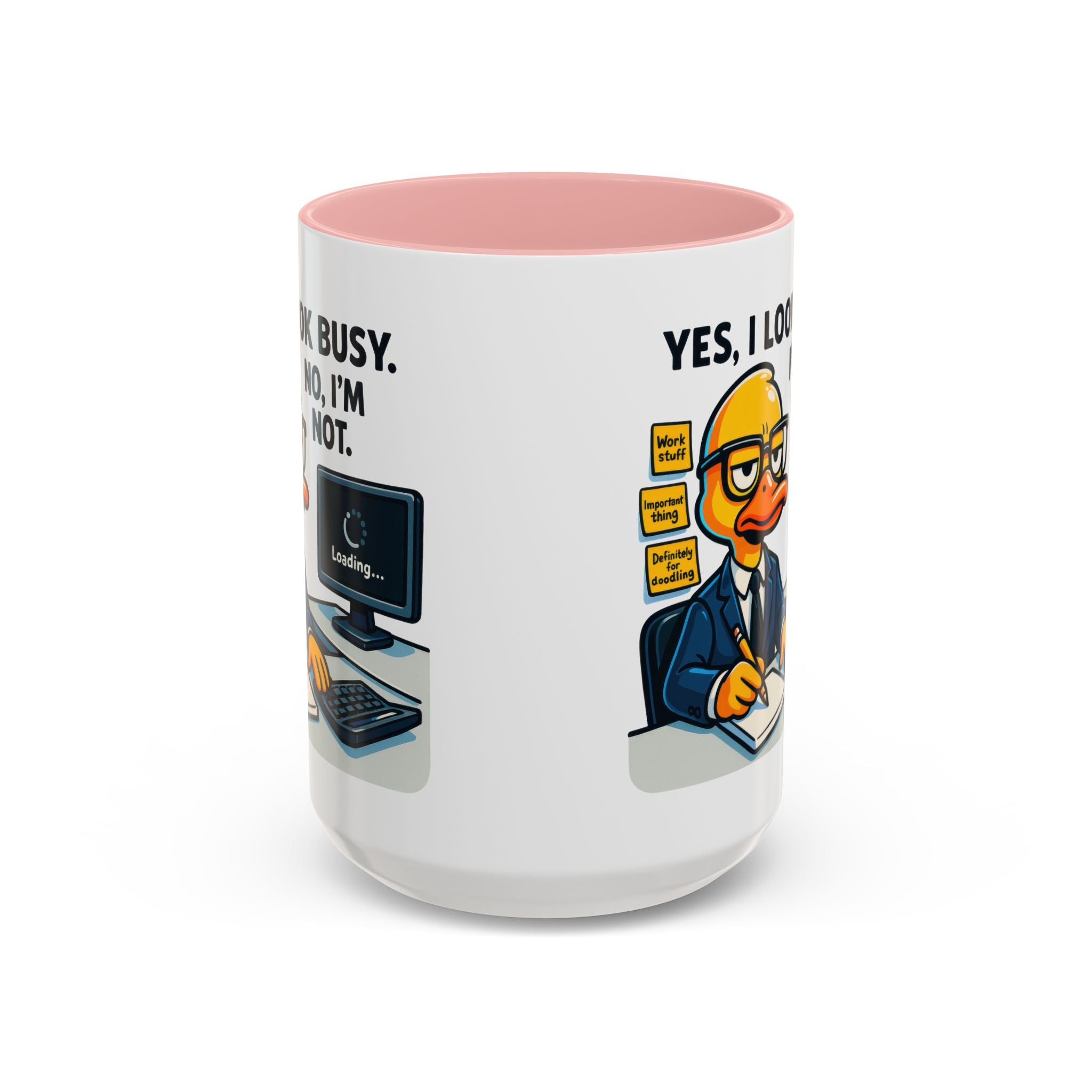 Funny Office Mug, Quirky Coffee Cup, Duck Humor Mug, Gift for Coworkers, Cute Desk Mug