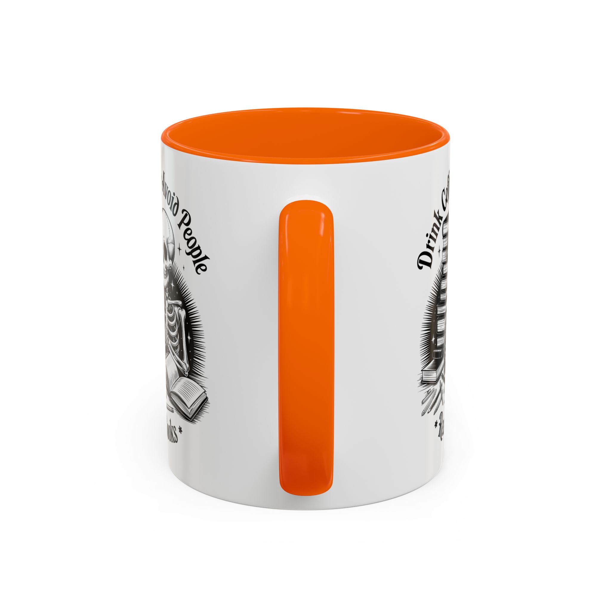 Skeleton Coffee Mug - Drink Coffee, Avoid People funny adult humor