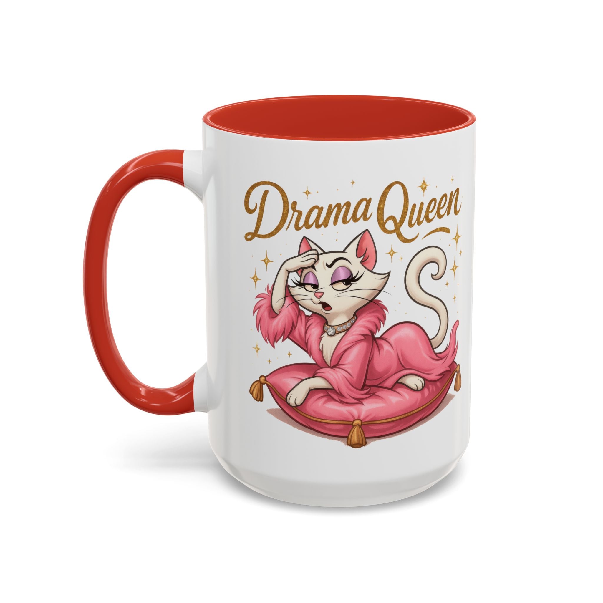 Drama Queen Coffee Mug - Fun Gift for Cat Lovers, Unique Mug for Tea or Coffee, Perfect for Birthdays, Mother's Day & Housewarming