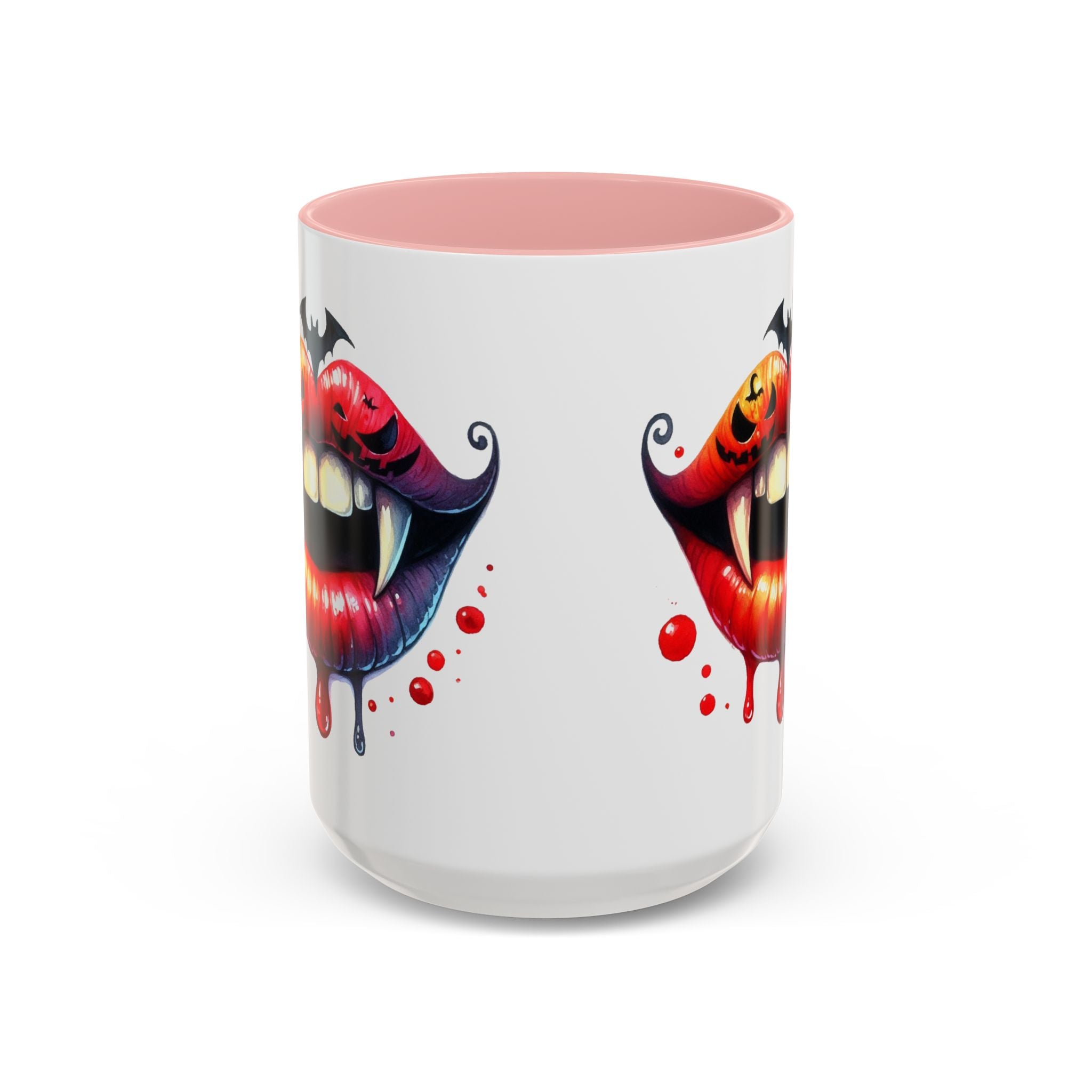 Halloween Vampire Coffee Mug, Spooky Drinkware, Goth Kitchen Decor, Pumpkin Mug, Horror Lover Gift