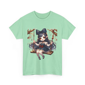 vampire girl on a swing horror Unisex Heavy Cotton Tee men women halloween #23