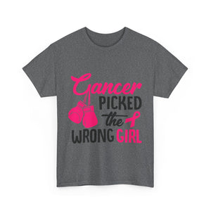Empowering Cancer Awareness Tee, Inspirational T-Shirt, Unisex Cotton Tee for Fighters, Gift for Cancer Survivors, Supportive Apparel
