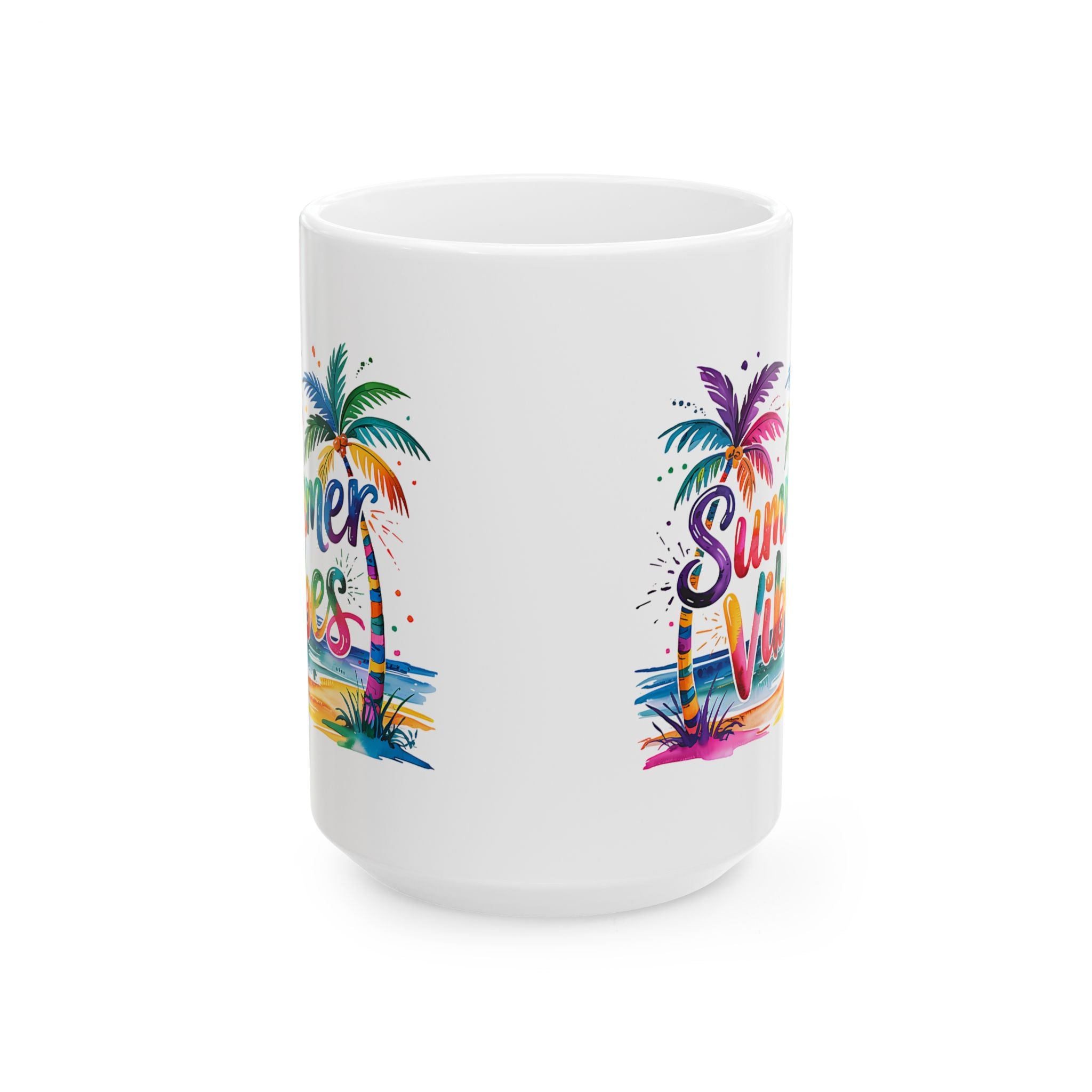 coffee Mug - Summer Vacation Vibes Ceramic Mug (11oz, 15oz)