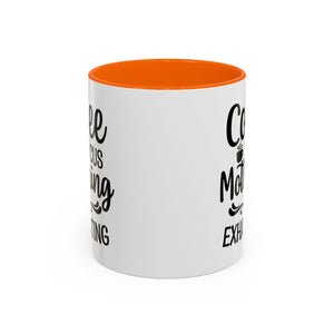 Exhausting Motherhood Coffee Mug, Funny Gift for Moms, Cute Java Cup, Coffee Lover's Mug, Parent Humor, Unique Kitchen Decor