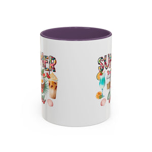Summer Vibes Accent Coffee Mug - 11oz & 15oz - Perfect for Sunny Days & Celebrations