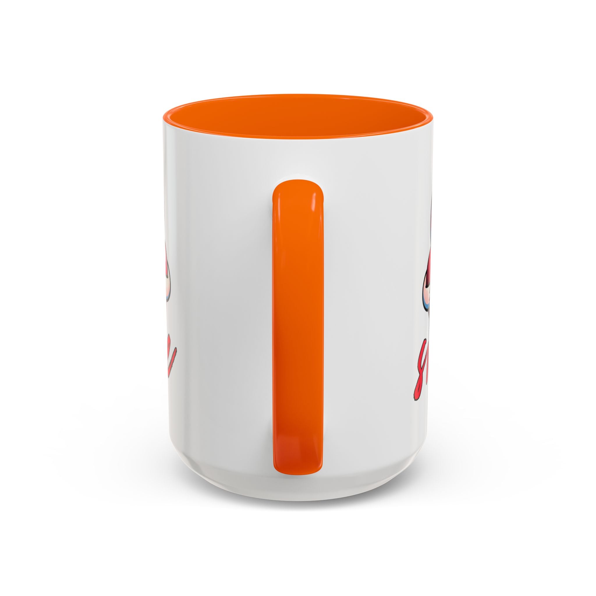 Smiling Heart Accent Coffee Mug - 11oz & 15oz | Cute Gift for Friends & Family