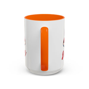 Smiling Heart Accent Coffee Mug - 11oz & 15oz | Cute Gift for Friends & Family