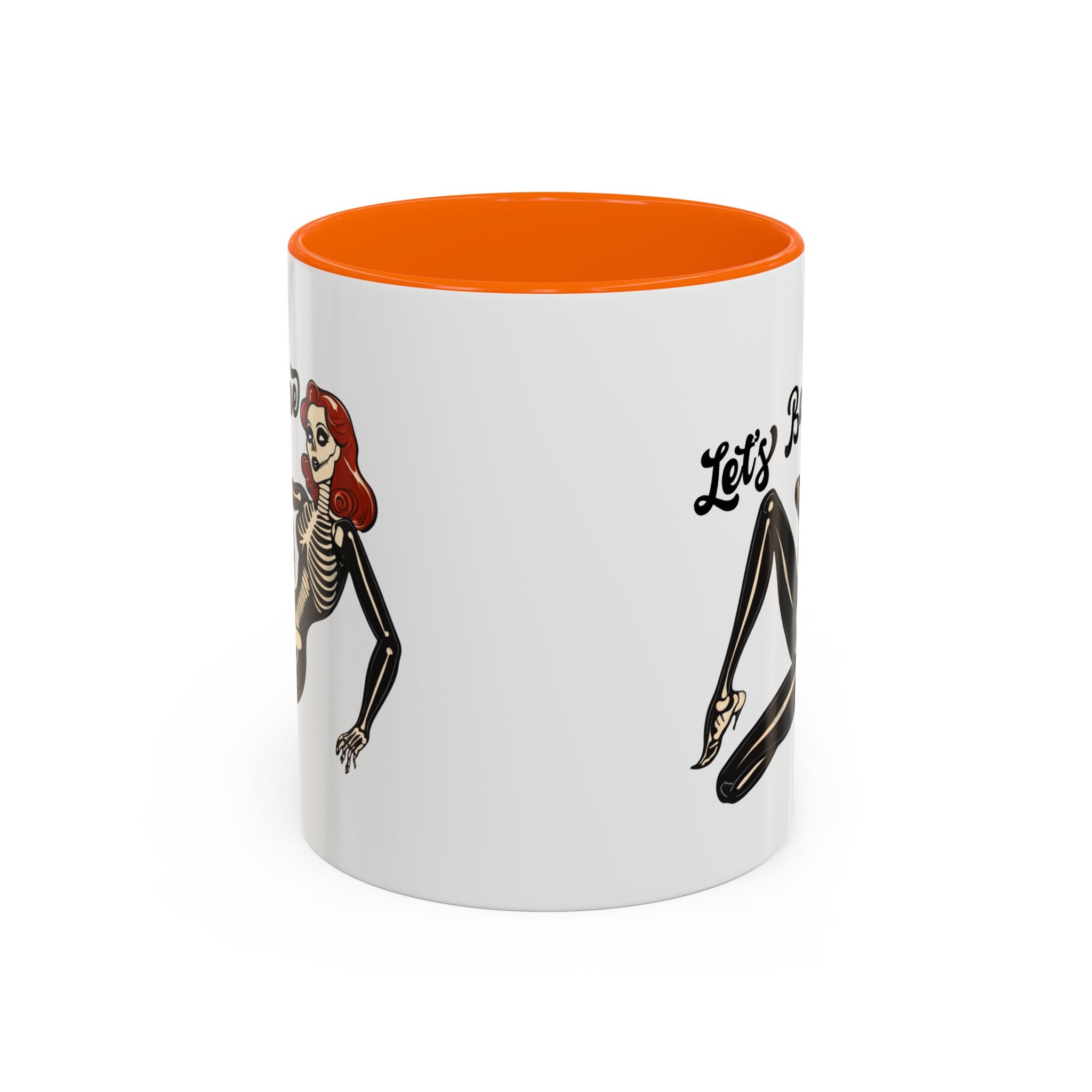 Spooky Skeleton Mug - Let's Bone, Halloween Gift, Gothic Coffee Cup, Unique Home Decor, Fun Drinkware