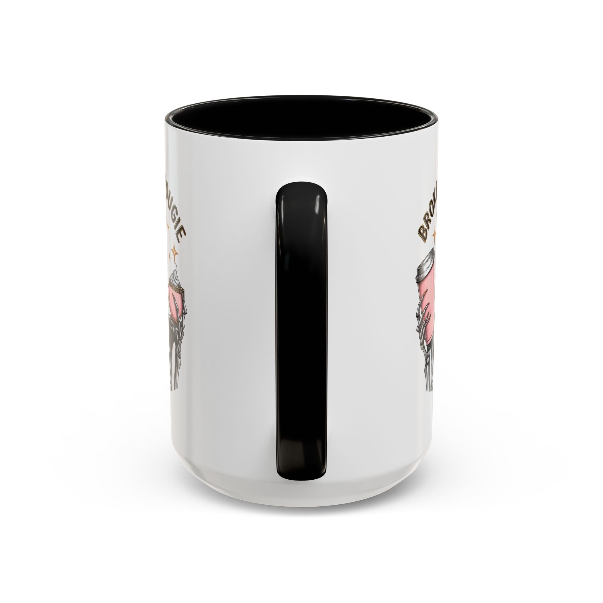 Broke and Bougie Coffee Mug, Skeleton Mug, Halloween Mug, Unique Gift for Coffee Lovers, Spooky Decor