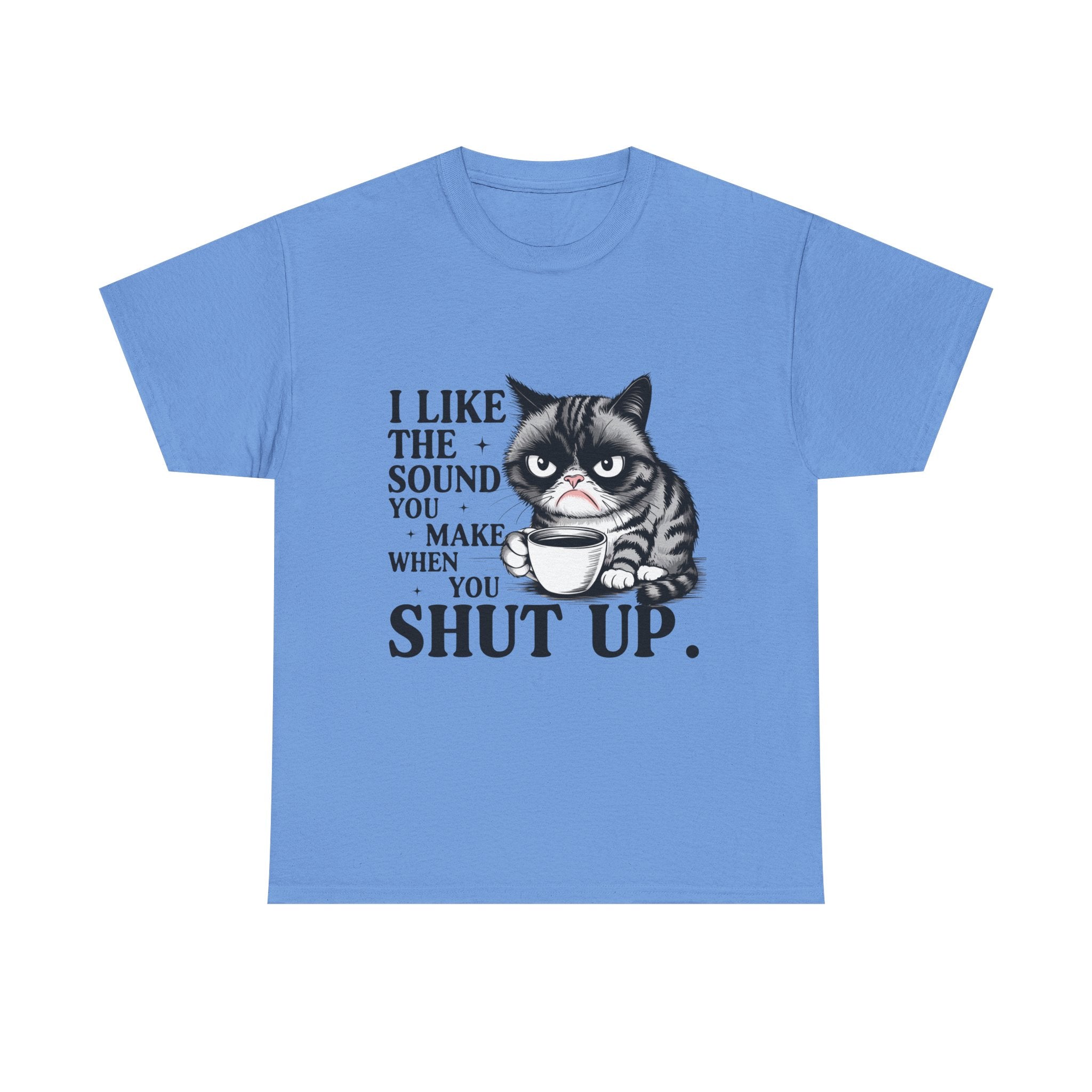 Funny Cat Quote Unisex Heavy Cotton Tee, Humor Shirt, Gift for Cat Lovers, Funny T-Shirt, Perfect for Birthdays, Everyday Wear