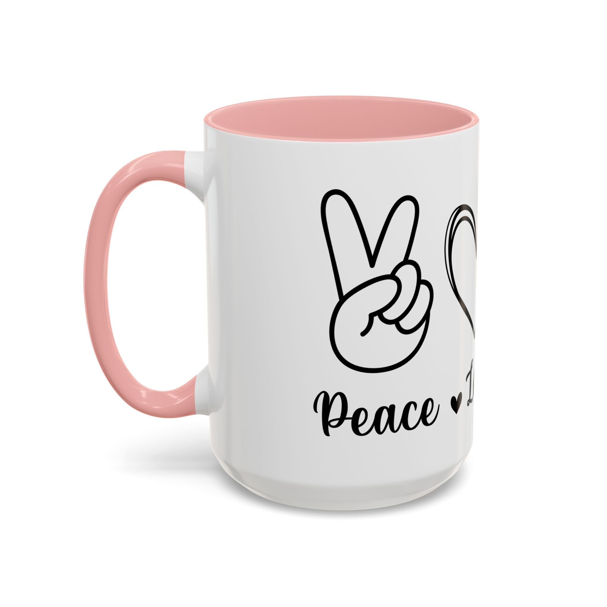 peace love coffee Accent Coffee Mug (11, 15oz)