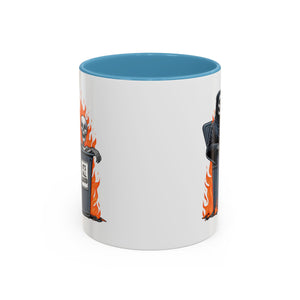 Funny Grim Reaper Coffee Mug - Perfect for Halloween, Gift for Friends, Quirky Kitchen Decor, Novelty Drinkware